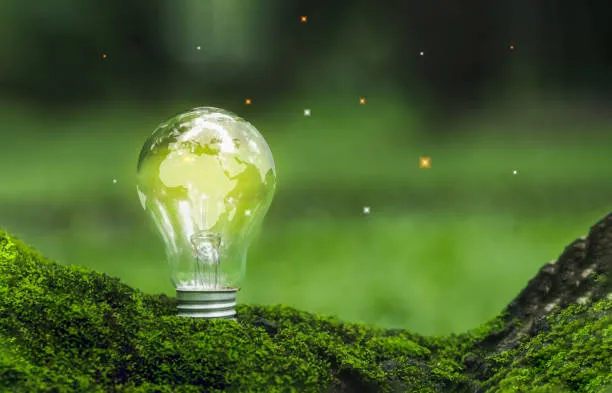 Green energy symbol
